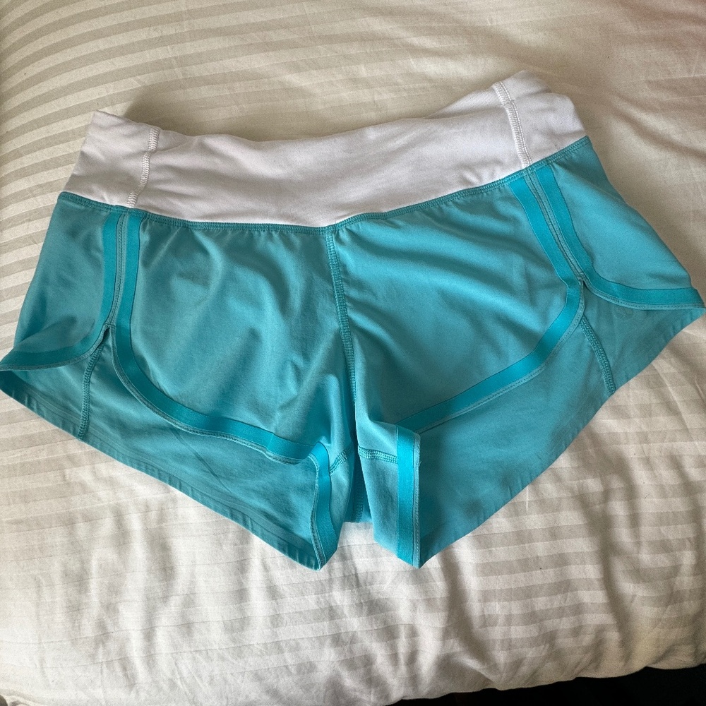 Lululemon - Blue and White Athletic Short